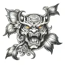 anxiety & anger issues tattoo design idea