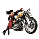 motorcycle pirouettes tattoo design idea