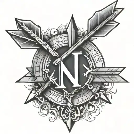 roman numerals for August 19, 2013 in an arrow tattoo design idea