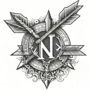 roman numerals for August 19, 2013 in an arrow tattoo design idea