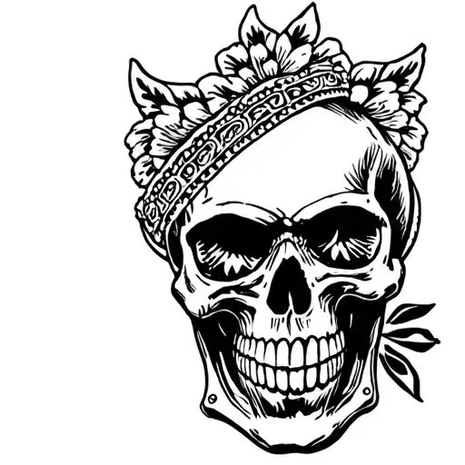 mariachi skull tattoo design idea