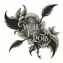 job bible verse tattoo design idea