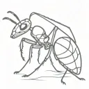 ant tattoo design idea