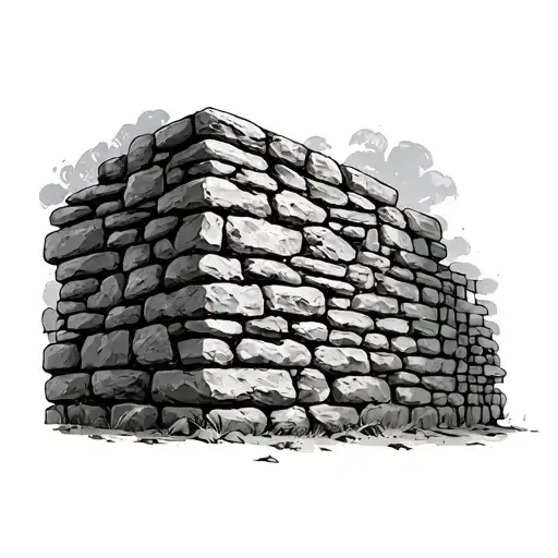 Stone Wall tattoo design idea
