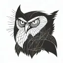 simple bold blackwork regular show tattoo design idea