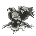 Vulture tattoo design idea