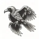 Vulture tattoo design idea
