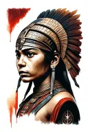 Ashoka tano star wars tattoo design idea