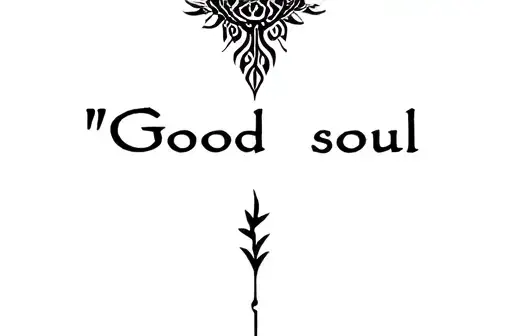 “Good soul” tattoo design idea