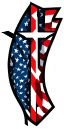 bible verse, USA flag with Christian cross tattoo design idea