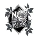 No Risk No Story tattoo design idea