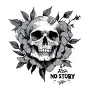 No Risk No Story tattoo design idea