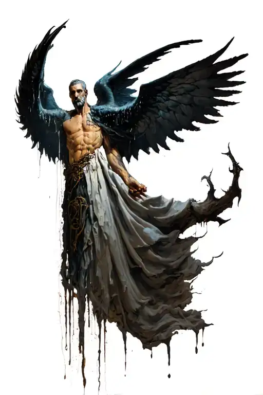 Creation, Vitruvio's man, Lucifer's last tears tattoo design idea