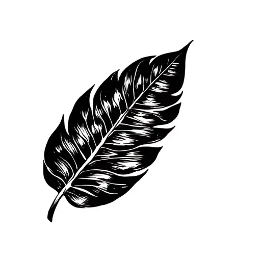 Banana Leaf tattoo design idea