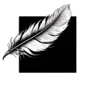 Crow Feather tattoo design idea