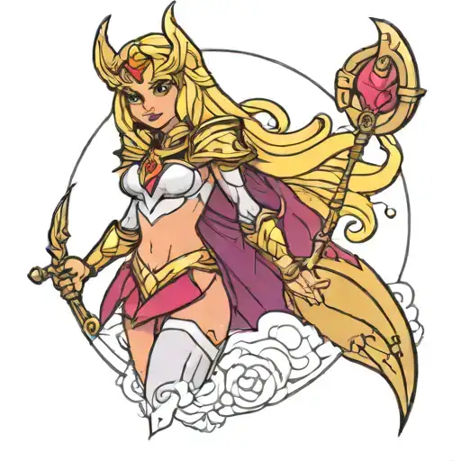 she-ra princess of power  tattoo design idea