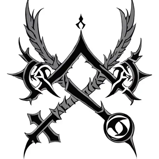 tyr tattoo with nordic rune symbols incorporated into the design tattoo design idea