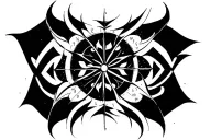 Design a black ink tattoo for the inner forearm and wrist that integrates personal numerology and astrology. The centerp tattoo design idea