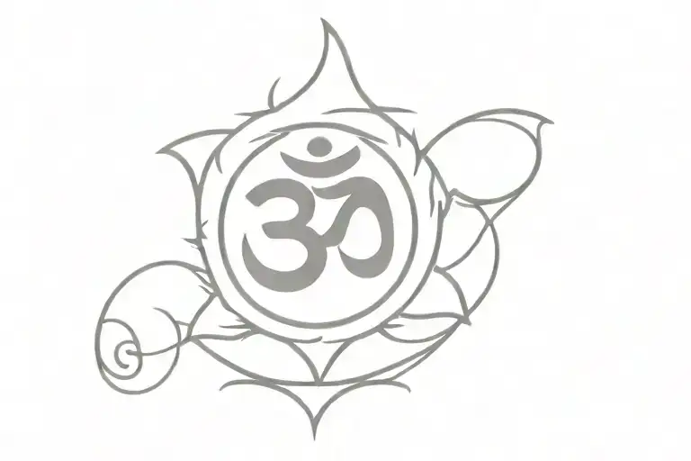 om namah shivaya written tattoo design idea