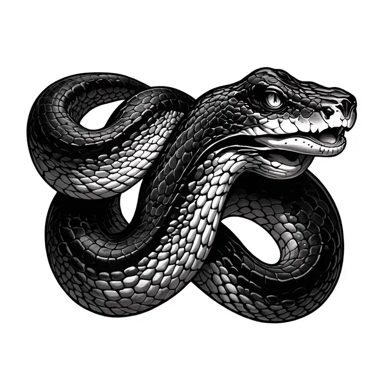 snake tattoo design idea