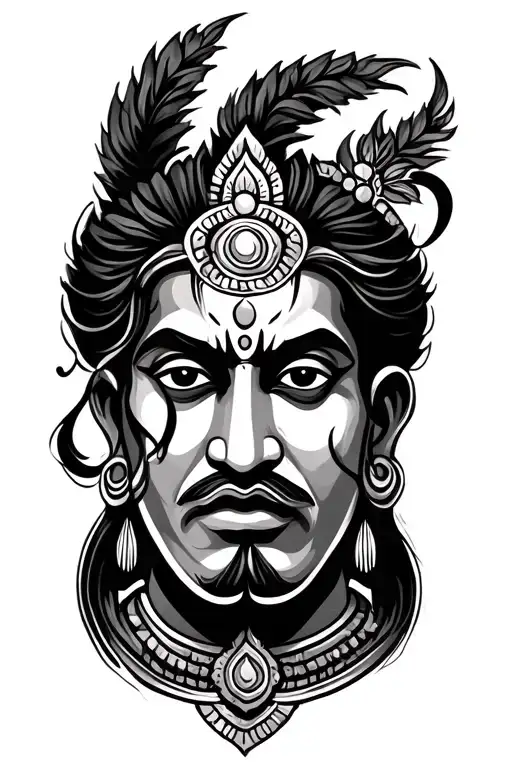 Rudra name tattoo design idea