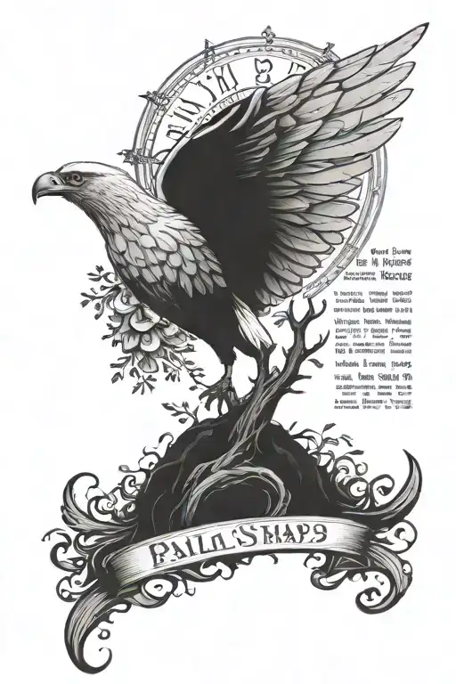 Psalm 23:4 Verse with imagery tattoo design idea