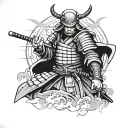 Ronin Samurai tattoo design idea