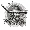 Ronin Samurai tattoo design idea