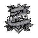Wedding Date tattoo design idea