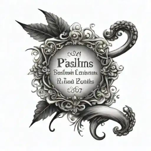 psalms 46:5 Bible verse spine tatoo tattoo design idea