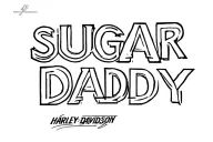 "SUGAR DADDY" HARLEY DAVIDSON tattoo design idea