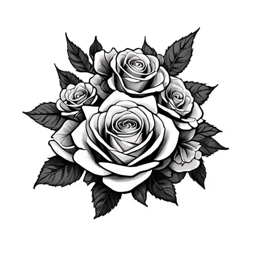 999 juice wrld with roses in the background  tattoo design idea