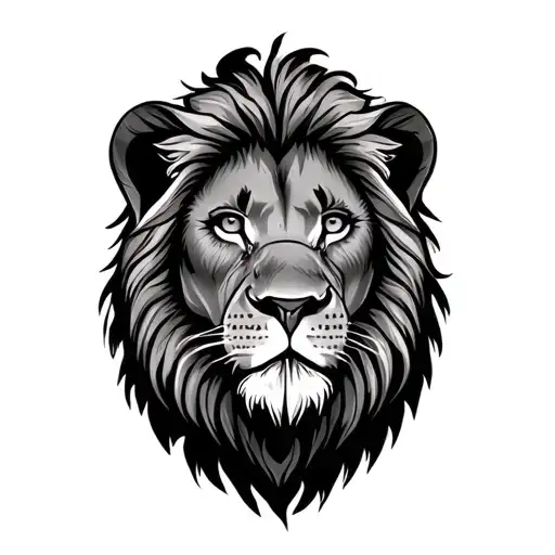 Father And Son Lion tattoo design idea