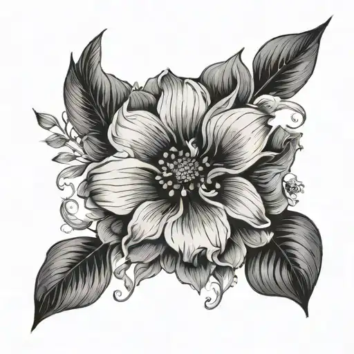 Semicolon hidden in flowers wrist tattoo design idea