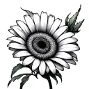 GERBERA DAISY tattoo design idea