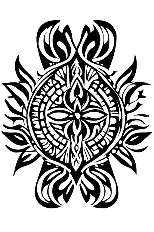 maori tribal symbols tattoo design idea