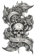 win or die tattoo design idea