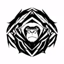 gibbon suspend tattoo design idea