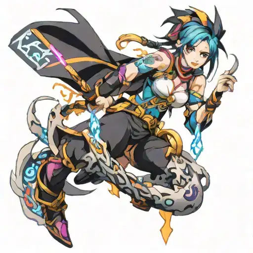 arcane jinx tattoo design idea