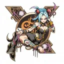 arcane jinx tattoo design idea