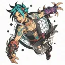 arcane jinx tattoo design idea