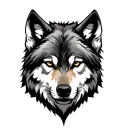 Lone Wolf tattoo design idea