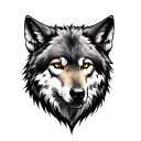 Lone Wolf tattoo design idea