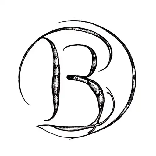 dog paw print, letter B, lizard(s) tattoo design idea