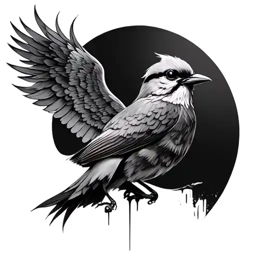 Heaven Bird tattoo design idea