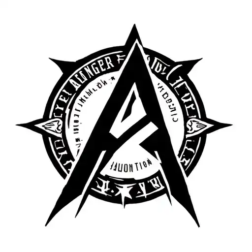 LOGO AVENGER tattoo design idea
