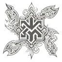 swastika symbol tattoo design idea