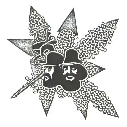 3 musketeers tattoo design idea