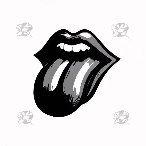 tattoo with tongue sticking out tattoo design idea