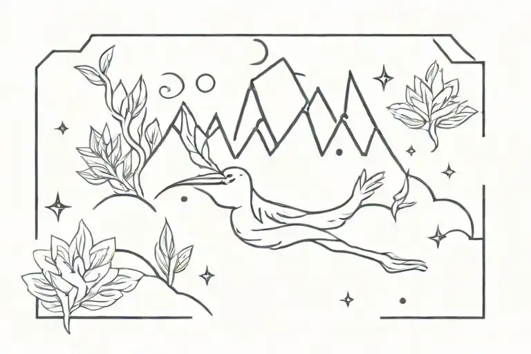 free spirit tattoo design idea